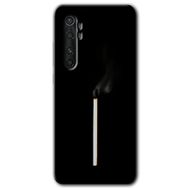 Xiaomi Mi Note 10 Lite Sönmüş Kibrit Baskılı Uyumlu Silikon Kılıf