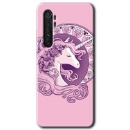 Xiaomi Mi Note 10 Lite Unicorn Pembe Baskılı Uyumlu Silikon Kılıf