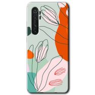 Xiaomi Mi Note 10 Lite Vektör Çiçekler Baskılı Uyumlu Silikon Kılıf