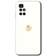 Xiaomi Redmi 10 Cat Minimalism Baskılı Uyumlu Silikon Kılıf