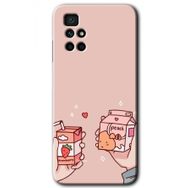 Xiaomi Redmi 10 Meyveli Süt Baskılı Uyumlu Silikon Kılıf