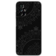 Xiaomi Redmi 10 Siyah Mandala Baskılı Uyumlu Silikon Kılıf