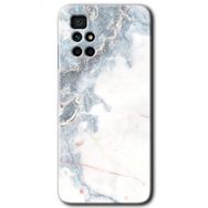 Xiaomi Redmi 10 White Marble Baskılı Uyumlu Silikon Kılıf