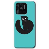 Xiaomi Redmi 10C Cat Vector Baskılı Uyumlu Silikon Kılıf