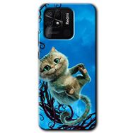 Xiaomi Redmi 10C Çılgın Kedi Baskılı Uyumlu Silikon Kılıf