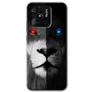 Xiaomi Redmi 10C Fire and Ice Lion Baskılı Uyumlu Silikon Kılıf
