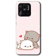 Xiaomi Redmi 10C Kedi Aşkı Baskılı Uyumlu Silikon Kılıf