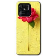 Xiaomi Redmi 10C Kırmızı Gül Baskılı Uyumlu Silikon Kılıf