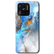 Xiaomi Redmi 10C Mavi Buzul Baskılı Uyumlu Silikon Kılıf