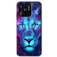Xiaomi Redmi 10C Neon Lion Baskılı Uyumlu Silikon Kılıf
