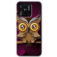 Xiaomi Redmi 10C Owl Bird Branch Baskılı Uyumlu Silikon Kılıf
