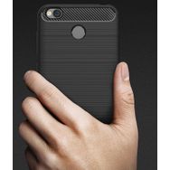 Xiaomi Redmi 4x Karbon Fiber Room Silikon Kapak Cep Telefonu Kılıfı