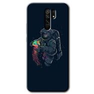Xiaomi Redmi 9 Astronot Kıyafeti Baskılı Uyumlu Silikon Kılıf