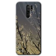 Xiaomi Redmi 9 Branches Flowers Baskılı Uyumlu Silikon Kılıf