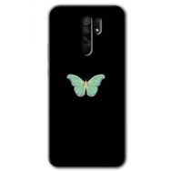 Xiaomi Redmi 9 Butterfly Tree Baskılı Uyumlu Silikon Kılıf