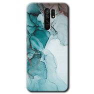 Xiaomi Redmi 9 Buzul Mermer Baskılı Uyumlu Silikon Kılıf