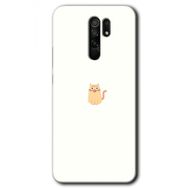 Xiaomi Redmi 9 Cat Minimalism Baskılı Uyumlu Silikon Kılıf