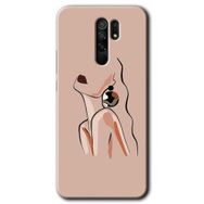Xiaomi Redmi 9 Çizim Silüet Baskılı Uyumlu Silikon Kılıf