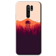Xiaomi Redmi 9 Gözlem Kulesi Baskılı Uyumlu Silikon Kılıf