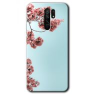 Xiaomi Redmi 9 Japon Çiçeği Baskılı Uyumlu Silikon Kılıf