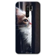 Xiaomi Redmi 9 Kedi Bakışı Baskılı Uyumlu Silikon Kılıf