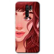 Xiaomi Redmi 9 Kızıl Kız Baskılı Uyumlu Silikon Kılıf