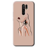 Xiaomi Redmi 9 Mat Çiçek Baskılı Uyumlu Silikon Kılıf