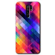 Xiaomi Redmi 9 Multi Oblique Baskılı Uyumlu Silikon Kılıf