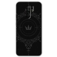 Xiaomi Redmi 9 Siyah Mandala 1 Baskılı Uyumlu Silikon Kılıf