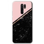 Xiaomi Redmi 9 Yarım Mermer Baskılı Uyumlu Silikon Kılıf
