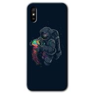 Xiaomi Redmi 9A Astronot Kıyafeti Baskılı Uyumlu Silikon Kılıf