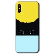 Xiaomi Redmi 9A Kara Kedi Baskılı Uyumlu Silikon Kılıf