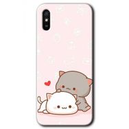 Xiaomi Redmi 9A Kedi Aşkı Baskılı Uyumlu Silikon Kılıf