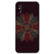 Xiaomi Redmi 9A Mandala Flower Wal Baskılı Uyumlu Silikon Kılıf