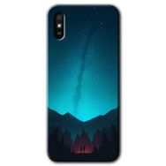 Xiaomi Redmi 9A Night Fores Mount Baskılı Uyumlu Silikon Kılıf