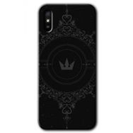 Xiaomi Redmi 9A Siyah Mandala 1 Baskılı Uyumlu Silikon Kılıf