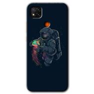 Xiaomi Redmi 9C Astronot Kıyafeti Baskılı Uyumlu Silikon Kılıf