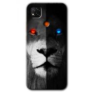 Xiaomi Redmi 9C Fire and Ice Lion Baskılı Uyumlu Silikon Kılıf