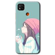 Xiaomi Redmi 9C Happy Girl Baskılı Uyumlu Silikon Kılıf