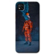 Xiaomi Redmi 9C Smoke Astronot Baskılı Uyumlu Silikon Kılıf