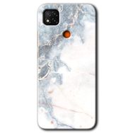 Xiaomi Redmi 9C White Marble Baskılı Uyumlu Silikon Kılıf