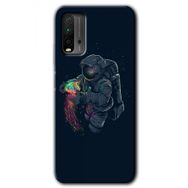 Xiaomi Redmi 9T Astronot Kıyafeti Baskılı Uyumlu Silikon Kılıf