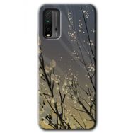 Xiaomi Redmi 9T Branches Flowers Baskılı Uyumlu Silikon Kılıf