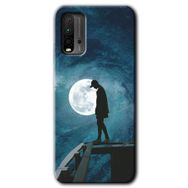 Xiaomi Redmi 9T Dolunay Yalnızlık Baskılı Uyumlu Silikon Kılıf