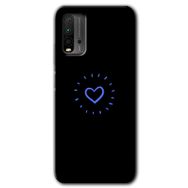 Xiaomi Redmi 9T Heart Strokes Baskılı Uyumlu Silikon Kılıf