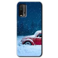 Xiaomi Redmi 9T Karlı Vosvos Baskılı Uyumlu Silikon Kılıf