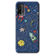 Xiaomi Redmi 9T Kedi Galaksi Baskılı Uyumlu Silikon Kılıf