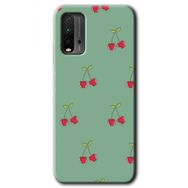 Xiaomi Redmi 9T Kiraz Berry Baskılı Uyumlu Silikon Kılıf