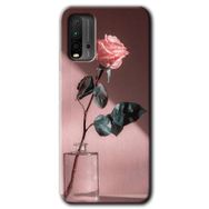 Xiaomi Redmi 9T Retro Gül Baskılı Uyumlu Silikon Kılıf