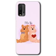 Xiaomi Redmi 9T Sevgili Ayıcık Baskılı Uyumlu Silikon Kılıf